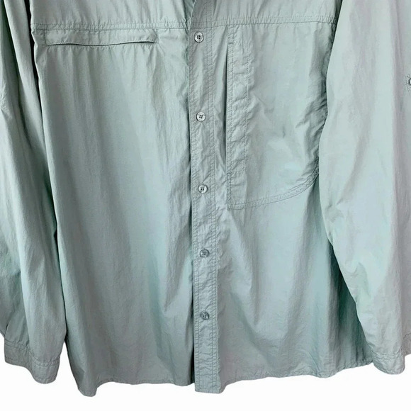 Gander Mtn. Outdoor Fishing Hiking Button Down Shirt Jacket Men Size 2XL Green - Picture 3 of 14
